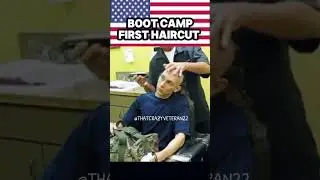 First haircut in the military  #military #militarylife #militarybarber #militaryhaircut #bootcamp