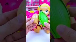 ASMR Unboxing Minnie Mouse & Pinkfong Corn Egg Toys | Satisfying Miniature Mini Kitchen Set #shorts