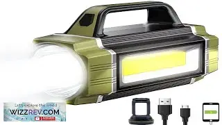 Solar Rechargeable LED Searchlight Super Bright 13000LM Handheld LED Spotlig... eBay