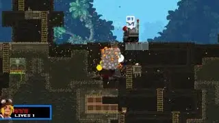 Broforce Tank Girl vs Terrorcopter