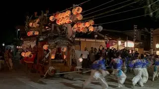 2023.10.2〜2023.10.3 橘喧嘩だんじり　海正八幡神社例大祭　ぶつけ合い、曳きまわし、獅子舞　徳島県阿南市