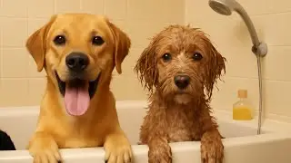This wasn&rsquo;t just a grooming session&mdash;it was a doodle disaster ⚡ Chaos from start to finish 🐶✂️