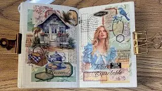 コラージュノート📓📔をめくりますヽ(*＾ω＾*)ﾉ✨#コラージュ#コラージュ#ティーム