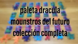 por fin completamos la colección paleta dracula mounstros del futuro