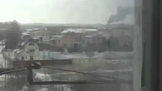 Rocket attack in the Ukraine *different angle*