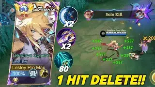 TOP 1 GLOBAL LESLLEY BEST 1 HIT BUILD 2026!! (auto win champion) - LESLEY BUILD TOP 1 GLOBAL