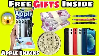 New Apple I phone snacks with free gift inside only in 5 rupees unboxing | New Latest snacks