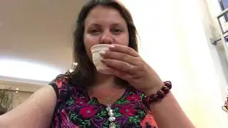 Tea tasting in Dabov Specialty Coffee in Sofia, Bulgaria