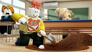 学校に穴を掘って逃げてサボるロブロックス【 Roblox 】