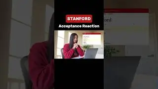 Stanford Acceptance Reaction!! 🥹 #college #admission #university #collegeadmissions #stanford
