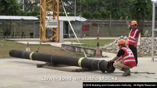 Crawler Crane Operation @ BCA, Singapore