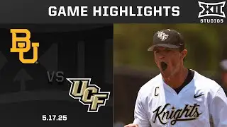 Baylor vs. UCF (5.17.25) Highlights | 2025 Big 12 Baseball