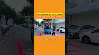 Forklift Pedestrian  Proximity Warning System with Flashing Safety LED Lights Collision Prevention