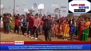 The Pump Storage Project 1000 Mega Watt all power project people's protested against the government.