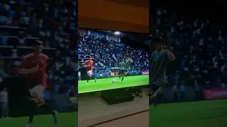 Barella scoring BANGER goal against Manchester United