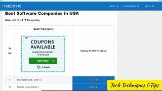 Top Software Development Companies in the USA || IT Development Companies || 10 IT Companies in USA