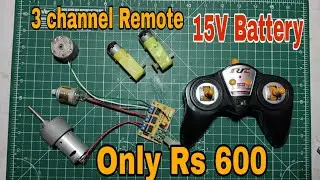 Best 3 Channel 15v battery Remote control Unboxing in Ali Express
