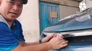 Red H emblem and Mugen RR installation on Honda Civic FD