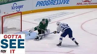 GOTTA SEE IT: Jake Oettinger Makes Incredible Point Blank Paddle Save On Ondrej Palat