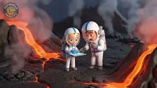 Miniature Volcano Research Camp   Tiny Scientists Study Lava & Crater  🌋🔬