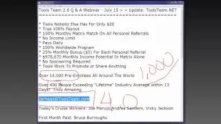 ToolsTeam 2.0 - Webinar - July 15