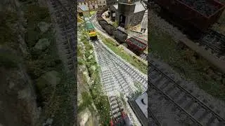 57007 passes over a Peco 3 way point. DCC with Sound.