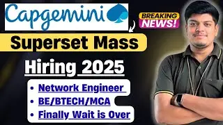 🔥Capgemini Network Engineer Superset Hiring 2025 | Tech Mahindra(Comviva) 2025 Referral Hiring