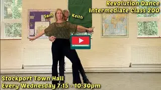 Learn to dance Int Modern Jive Class Keith & Sam Smooth Pivoting, walking moves and our 200th Video!