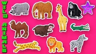 WILD ANIMALS || ❤ BEST LEARNING STICKERS ❤