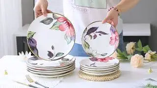 AHX Elegant floral plate