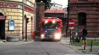 [Trąby!!]Wyjazd alarmowy 301[K]21 GBA 2,5/16 Volvo FL240 & 301[K]25 GCBAPr 4,5/32+250 Scania P380