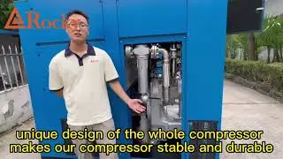 Rocky 55kW 75HP Dry oil free screw compressor#aircompressor #screwaircompressor