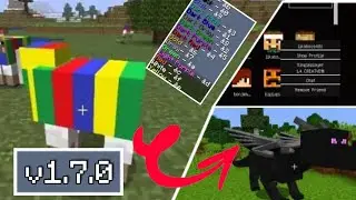 НОВЫЙ МОБ , ЗВУКИ И МЕНЮ ДРУЗЕЙ В Minecraft Pe 1.7.0 ( 1.8 )  ПОЛНЫЙ ОБЗОР ВСЕХ НОВОСТЕЙ
