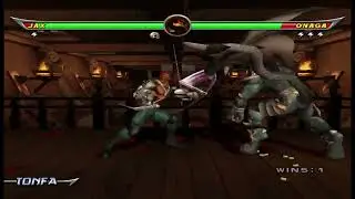 Mortal Kombat Armageddon Wii Jax vs Onaga