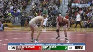 2017-03-04 138 lbs Colin Cronin (Upper Darby) vs Eric Hutchinson (Conestoga)