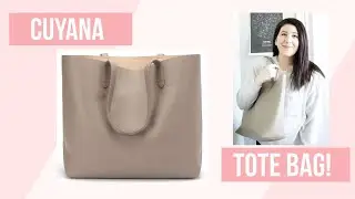 CUYANA Structured Leather Tote | Review + Try on