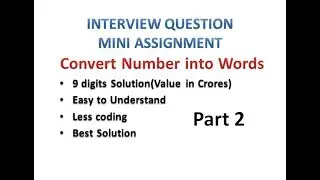 Convert Number into Words Part 2 - Hindi