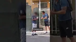 Selling a Fake Brick Prank #JoeySalads #Pranks #Shorts