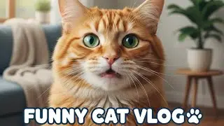 Funny Cat Vlog: Hello Guys, New Vlog! 🐱✨