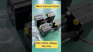 High Flow Micro Vacuum Pump | 40L/min -98kPa | Quiet & Durable Mini Compressor