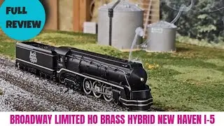 Classiest Streamline Loco? Review: New Haven I-5 from Broadway Limited DCC Paragon4 BLI Brass Hybrid