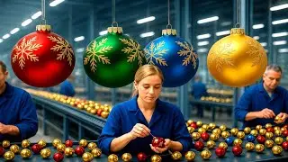 Cómo se Fabrican las Esferas Navideñas de Vidrio | Proceso Real Paso a Paso