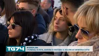 ROSOLINI, I FUNERALI DI RITA, AURORA E CRISTIAN, IL DOLORE DI UN'INTERA CITTA'