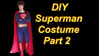 DIY Superman Costume Part 2: Pants and Belt