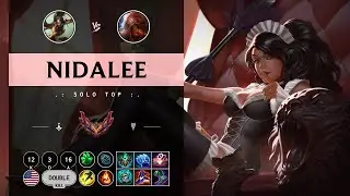 Nidalee Top vs Gragas - NA Grandmaster Patch 14.11