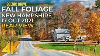 Fall Foliage Colors in New England - Autumn Scenic Roads of New Hampshire (10/17/20) - Rear View