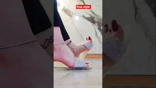 red nails pink feet soles transparent flip flop#uk #womensfootwear #feetnail #cosyfeet #viralshort