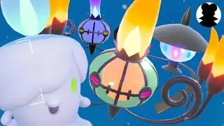 【ポケモンSV】シャンデラ・ヒトモシ・ランプラーかわいい反応まとめ！＜ハロウィンの歌声♪＞