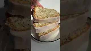 Starbucks Lemon Poppy Seed Loaf🍋 #starbucks #lemon #poppyseed #loafcake #yummy #easytomake