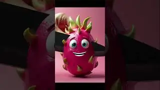 Even a dragon fruit can&rsquo;t survive the slice🐉🔪#Zenslice #oddlysatisfying  #funny #cartoon  #animation